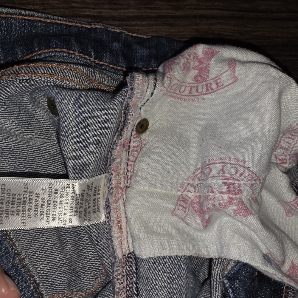 JUICY COUTURE SHORTS Vintage Y2K Bermuda Size 14 - Picture 4 of 4